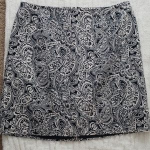Lined cotton skirt